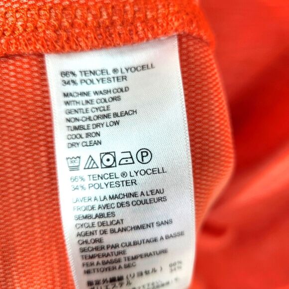 Tommy Bahama Mens Heather Orange Tencel Blend Short Sleeve Tee Large - Picture 5 of 6